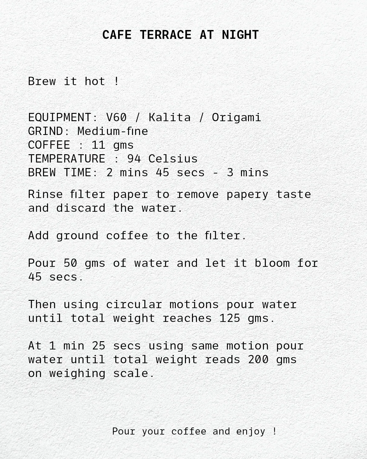 Cafe Terrace at Night