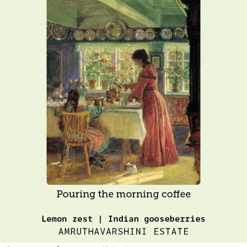 Pouring the Morning Coffee